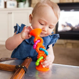 pipSquigz Loops by Fat Brain Toys | Suction-Powered Sensory & Teething Toy-Toys-Simply Blessed Children's Boutique