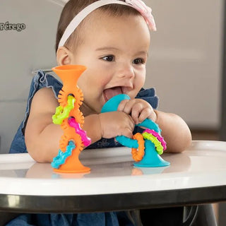 pipSquigz Loops by Fat Brain Toys | Suction-Powered Sensory & Teething Toy-Toys-Simply Blessed Children's Boutique