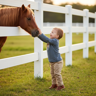 Millie Jay Long Sleeve Horse Applique Shirt with Khaki Pants-Boys Outfit Sets-Simply Blessed Children's Boutique