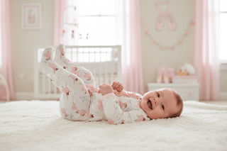 Magnetic Me Pretty Plies Modal Ruffled Footie Sleeper - Simply Blessed Children's Boutique