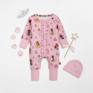 Magnetic Me Princess Royal Radiance Right Fit Ruffle Convertible Coverall - Simply Blessed Children's Boutique