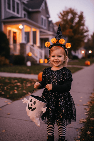 Mud Pie Pumpkin Light Up Headband-Hair Accessories-Simply Blessed Children's Boutique
