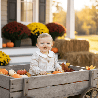 Mud Pie Baby Boys Gingham Thanksgiving Turkey Bubble-Infants-Simply Blessed Children's Boutique