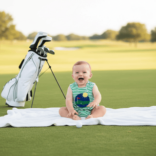 Par For The Course Knit Infant Bubble - Bailey Boys-Infants-Simply Blessed Children's Boutique