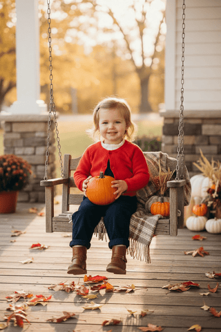 Red Purl Knit Cardigan Sweater-Girls Sweater-Simply Blessed Children's Boutique