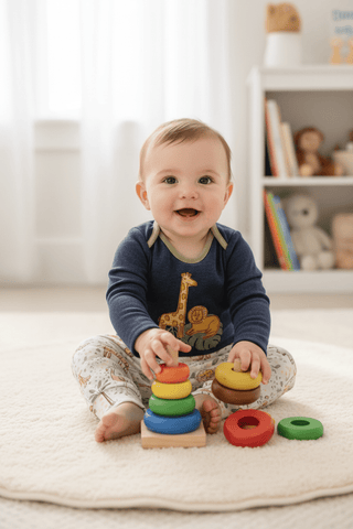 Mud Pie Baby Boy Safari Applique Crawler Set-Infants-Simply Blessed Children's Boutique