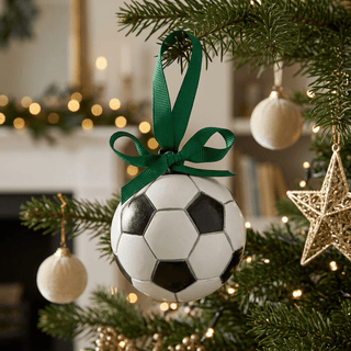 Mud Pie Hand-Painted Soccer Christmas Ornament-Christmas ornament-Simply Blessed Children's Boutique
