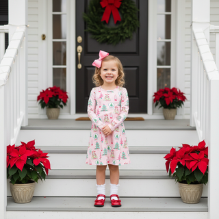 Long Sleeve Polly Play Dress - Christmas Coloring Contest by The Beaufort Bonnet Company-Girls Dresses-Simply Blessed Children's Boutique