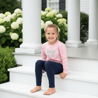 Mitzy Sue Slacks - Nantucket Navy by The Beaufort Bonnet Company-Girls Leggings/Bottoms-Simply Blessed Children's Boutique