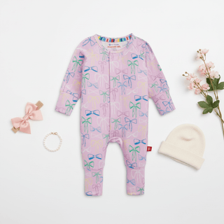 Magnetic Me Take A Bow Modal Convertible Coverall - Simply Blessed Children's Boutique