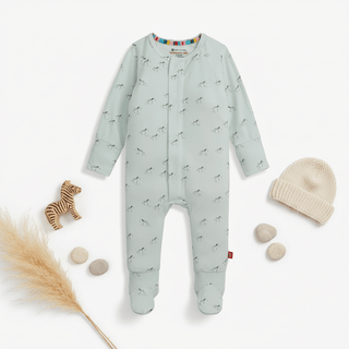 Magnetic Me Teal Savannah Plains Modal Convertible Coverall - Simply Blessed Children's Boutique