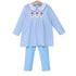 Trotter Street Kids Girl's Santa Applique Outfit