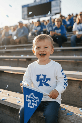 University of Kentucky Wildcats White Long Sleeve Shirt - Simply Blessed Children's Boutique