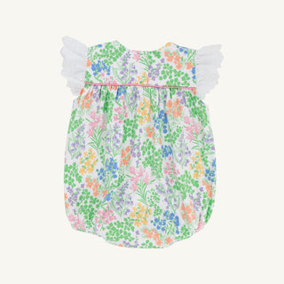 Angel Sleeve Blythe Bubble - Gaston St Garden/Worth Ave White by The Beaufort Bonnet Company-Girls One-Piece-Simply Blessed Children's Boutique