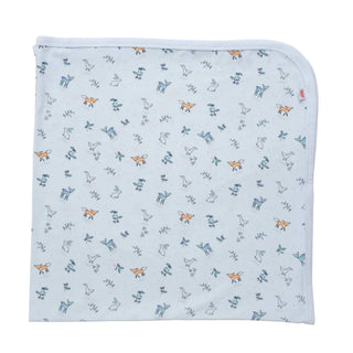 Woodsy Tale Modal Soothing Blue Swaddle Blanket 