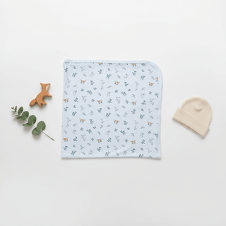 Woodsy Tale Modal Soothing Blue Swaddle Blanket-Baby Accessories-Simply Blessed Children's Boutique