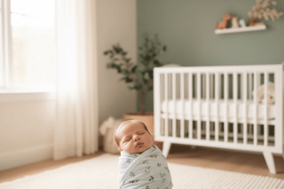 Woodsy Tale Modal Soothing Blue Swaddle Blanket-Baby Accessories-Simply Blessed Children's Boutique