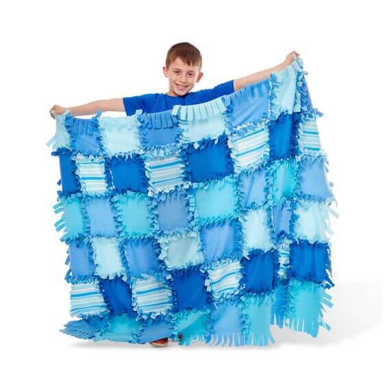 Created by Me - Striped Fleece Quilt-Toys-Simply Blessed Children's Boutique