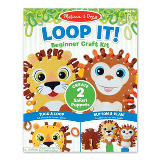 Loop It! Safari Puppets Beginner Craft Kit-Toys-Simply Blessed Children's Boutique