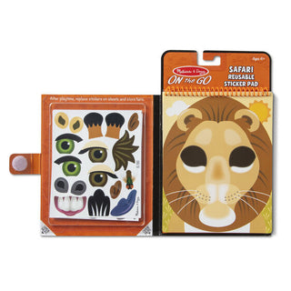 Make-a-Face - Safari Reusable Sticker Pad - On the Go Travel-Toys-Simply Blessed Children's Boutique