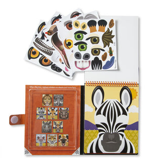 Make-a-Face - Safari Reusable Sticker Pad - On the Go Travel-Toys-Simply Blessed Children's Boutique