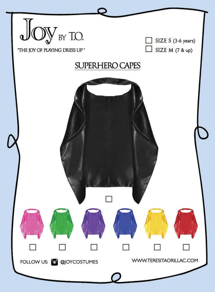 Superhero Cape Black
