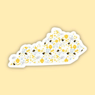 Kentucky Bees State Sticker-Simply Blessed Children's Boutique