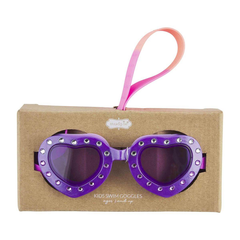 Girls Heart Shaped Swim Goggles