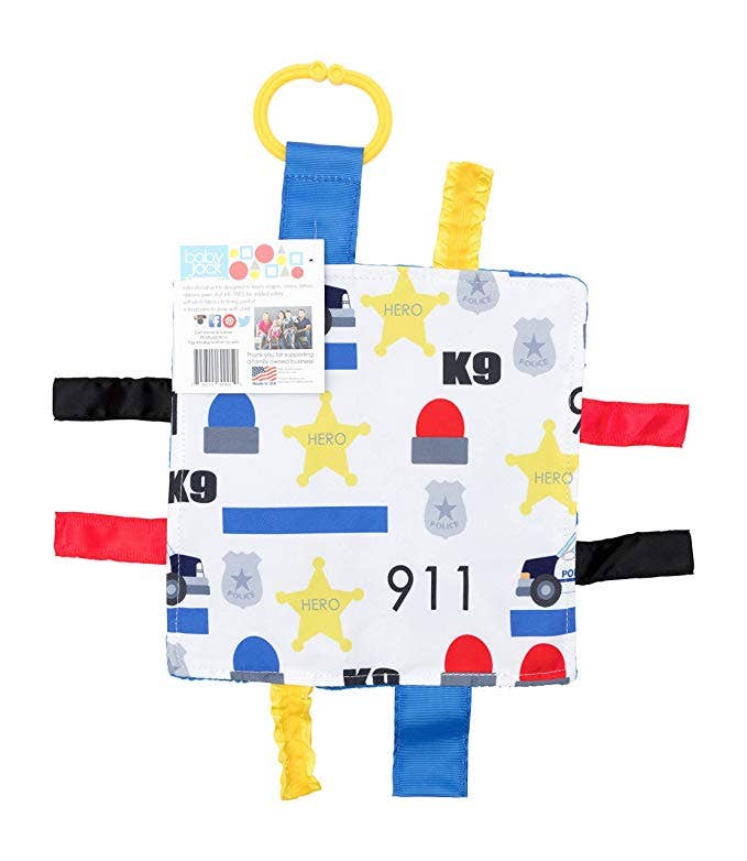 Police Rescue Crinkle Tag Square 8x8