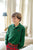 Long Sleeve Prim & Proper Polo & Onesie Grier Green With Richmond Red Stork