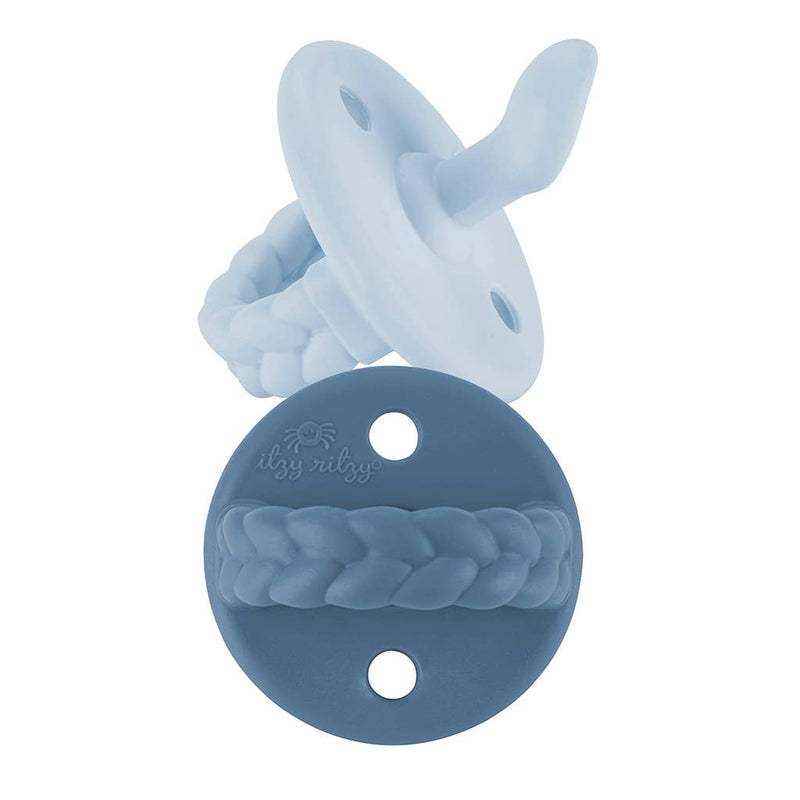 NEW Sweetie Soother™ Blue Orthodontic Pacifier Sets-Pacifiers & Teethers-Simply Blessed Children's Boutique