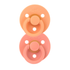 Itzy Soother Apricot/Terracotta Natural Rubber Pacifiers