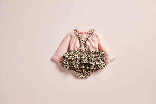 Leopard Pinafore Set