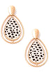 Teardrop Animal Print Drop Earrings