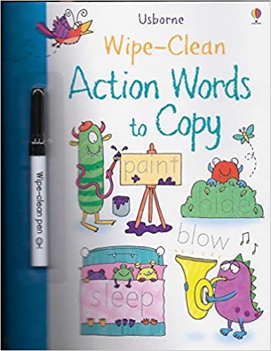 Wipe-Clean Action Words to Copy-books-Simply Blessed Children's Boutique