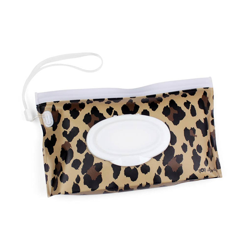 Leopard Take and Travel™ Pouch Reusable Wipes Case-Infants-Simply Blessed Children's Boutique