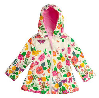 butterfly garden raincoat