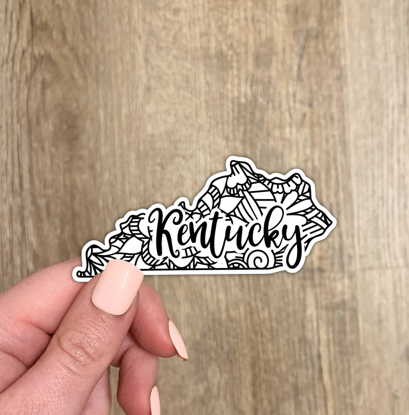 Kentucky Mandala Sticker-Simply Blessed Children's Boutique