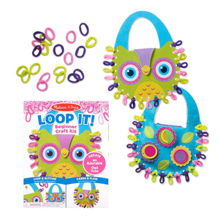 Loop It! Beginner Craft Kit Owl Tote-Toys-Simply Blessed Children's Boutique