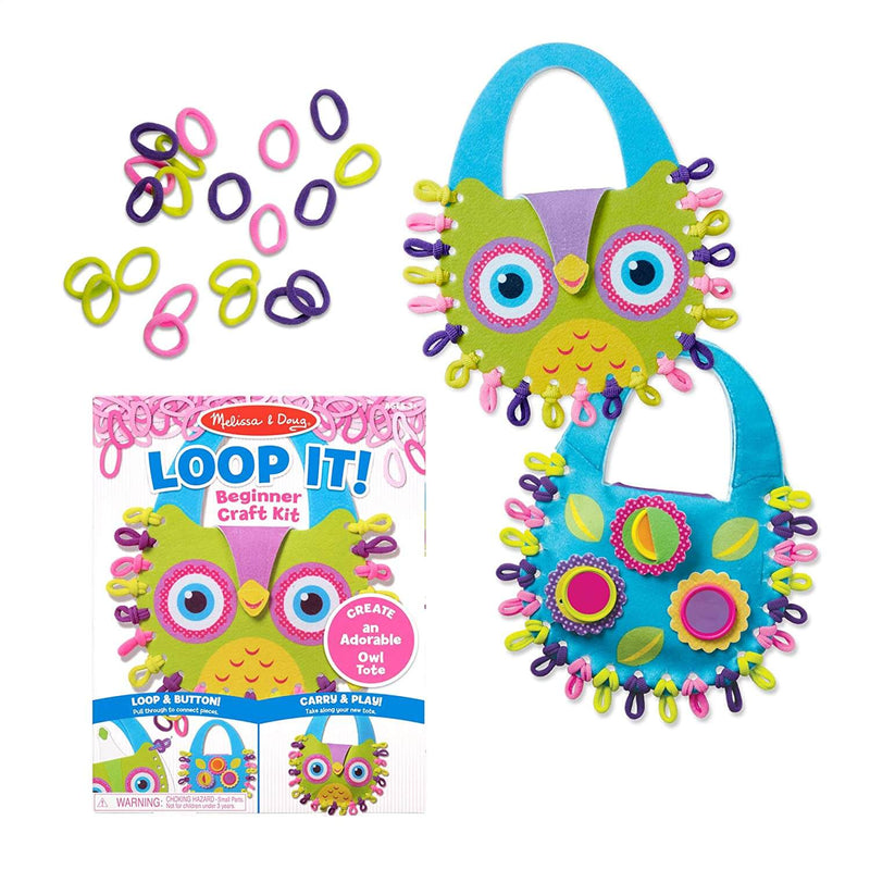 Loop It! Beginner Craft Kit Owl Tote-Toys-Simply Blessed Children's Boutique