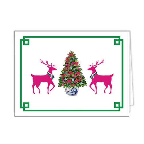 Reindeer Games Folded Notecards