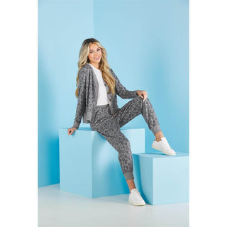 Kingston Black Leopard Joggers
