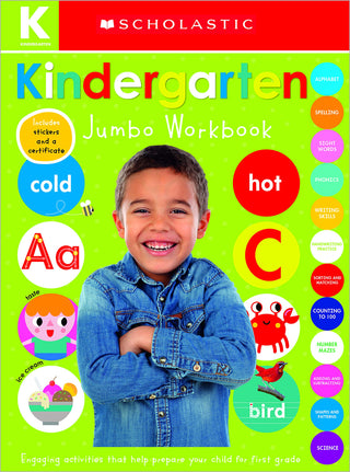 Scholastic Kindergarten Jumbo Workbook-books-Simply Blessed Children's Boutique