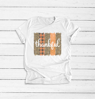 Adult Thankful Fall T-Shirt-Simply Blessed Children's Boutique