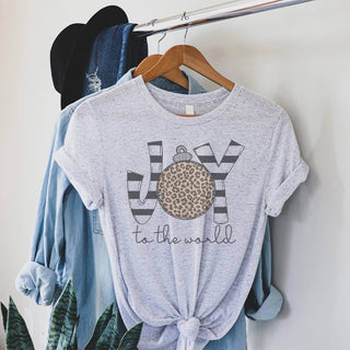 Adult Joy To The World Graphic T-Shirt-Misc.-Simply Blessed Children's Boutique