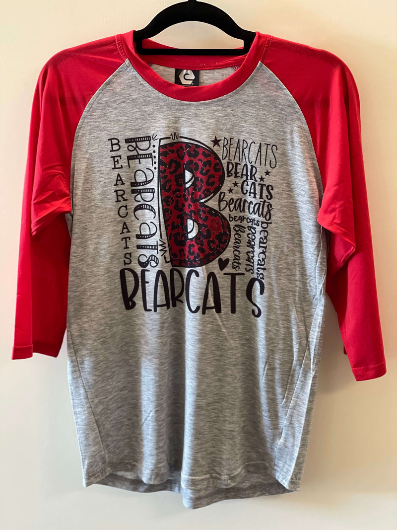 Red Bearcats Raglan