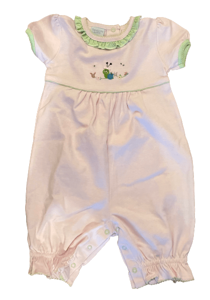 Snail and Flower Pink Stripe Outfit
