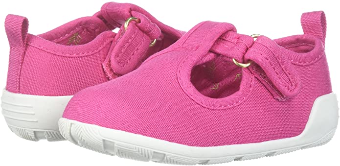 Baby Deer Girls Canvas T Strap Mary Jane Sneakers