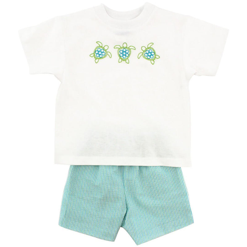 Turtle Time Boys Short Set