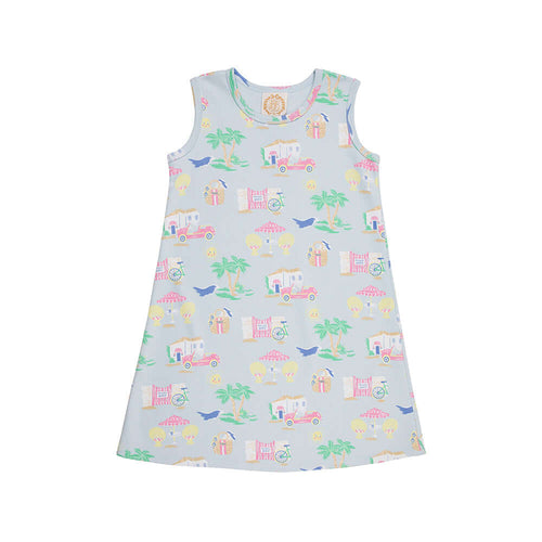 Sleeveless Polly Play Dress - Bahama Bound